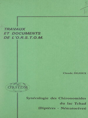 cover image of Synécologie des Chironomides du lac Tchad